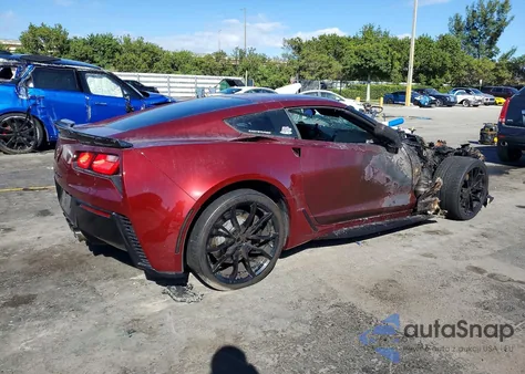 2018 Chevrolet Corvette Grand Sport 1Lt из США, поврежденный, VIN 1G1YW2D73J5106167